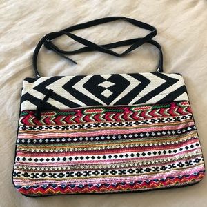 ZARA tribal design clutch